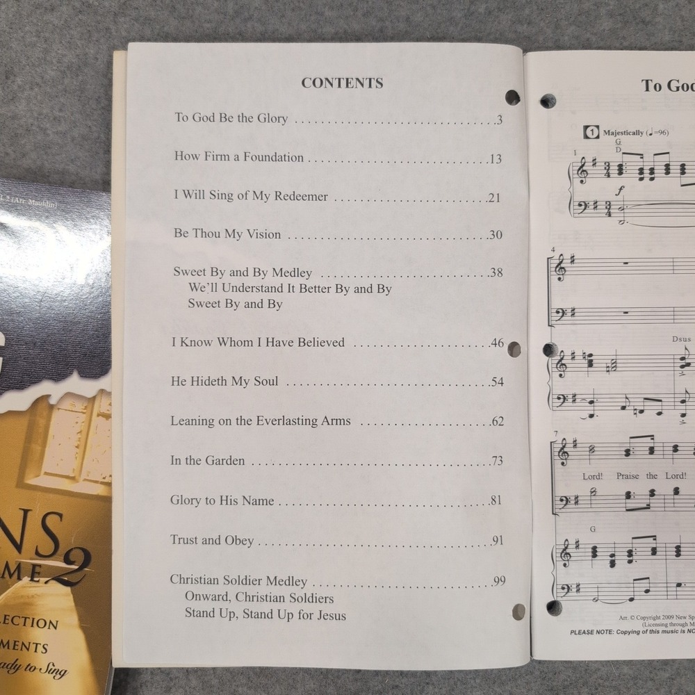 Ready to Sing Hymns Volume 2 Russell Mauldin SATB Choral Music 3 Book Lot - Picture 3 of 3